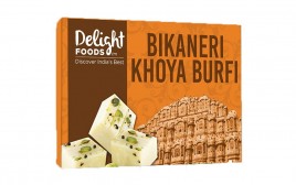 Delight Foods Bikaneri Khoya Burfi   Box  500 grams